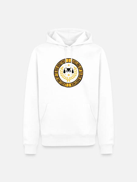 Leveling up big brother - Men’s Premium Organic Hoodie - white