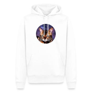 Bengale 2 - Sweat à capuche Premium bio Homme - blanc - Devant - Nico (187cm)