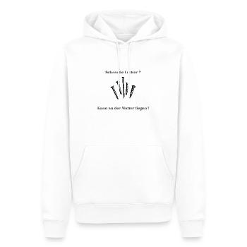 Schraube Locker - Männer Premium Bio Hoodie - Weiß - Vorne - Nico (187cm)