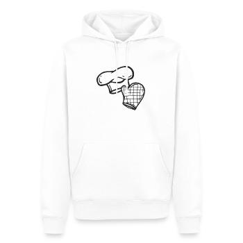 Kochprofi - Männer Premium Bio Hoodie - Weiß - Vorne - Nico (187cm)