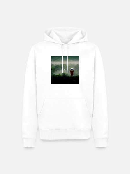 Lonely Voyager 034 - Männer Premium Bio Hoodie - Weiß