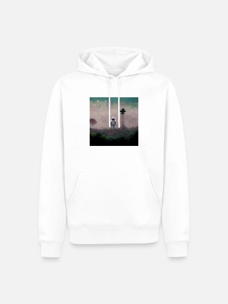Lonely Voyager 042 - Männer Premium Bio Hoodie - Weiß