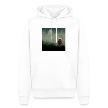 Lonely Voyager 067 - Männer Premium Bio Hoodie - Weiß - Vorne - Nico (187cm)
