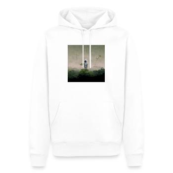 Lonely Voyager 063 - Männer Premium Bio Hoodie - Weiß - Vorne - Nico (187cm)