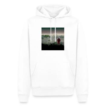 Lonely Voyager 077 - Männer Premium Bio Hoodie - Weiß - Vorne - Nico (187cm)