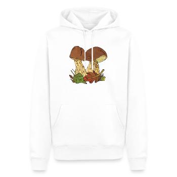 Pilze - Männer Premium Bio Hoodie - Weiß - Vorne - Nico (187cm)