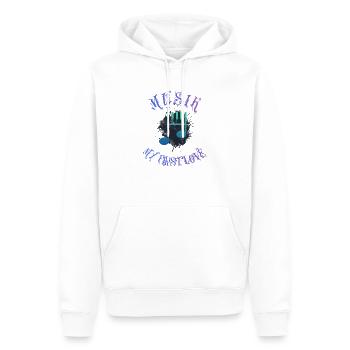 SGN 07 01 2022 1656710041543 Musik my first Love - Männer Premium Bio Hoodie - Weiß - Vorne - Nico (187cm)