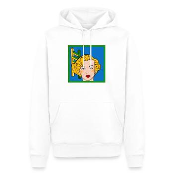 T-shirt Groovie Chick - Sweat à capuche Premium bio Homme - blanc - Devant - Nico (187cm)