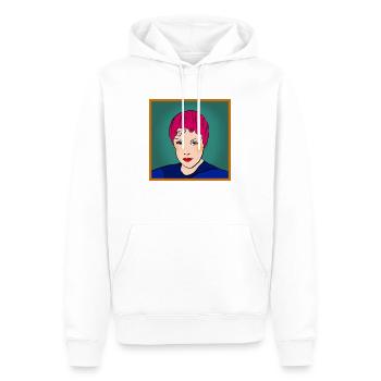 fille 23 2 - Sweat à capuche Premium bio Homme - blanc - Devant - Nico (187cm)