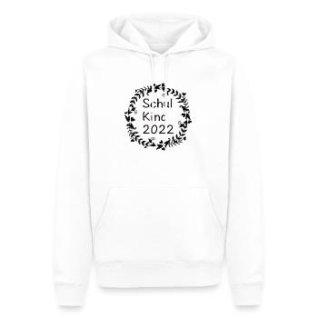 Schulkind Black - Männer Premium Bio Hoodie - Weiß - Vorne - Nico (187cm)
