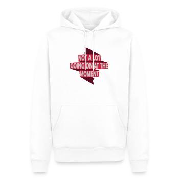 Il ne se passe pas grand-chose - Sweat à capuche Premium bio Homme - blanc - Devant - Nico (187cm)