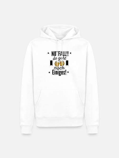 Notfall! da geht noch was! - Männer Premium Bio Hoodie - Weiß