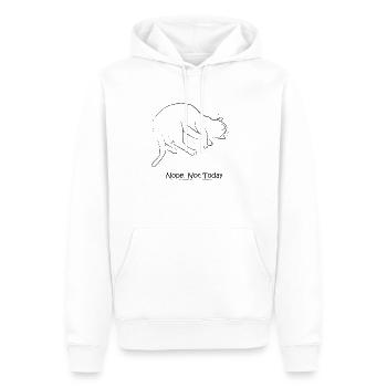 Nein... Nicht heute - Männer Premium Bio Hoodie - Weiß - Vorne - Nico (187cm)