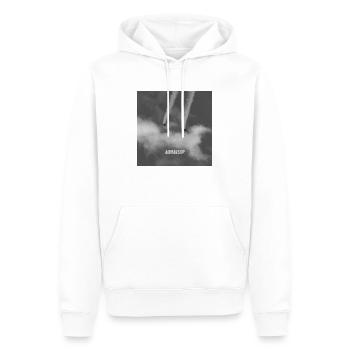 AIRMANSHIP - Männer Premium Bio Hoodie - Weiß - Vorne - Nico (187cm)
