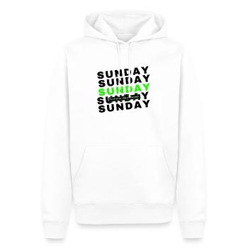 sunday the shortest day - Men’s Premium Organic Hoodie - white - Front - Nico (187cm)
