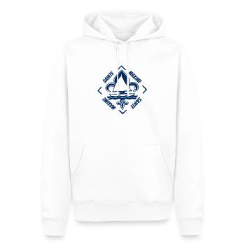 Sainte Maxime Provence Alpes Côte d'Azur Frankreich - Männer Premium Bio Hoodie - Weiß - Vorne - Nico (187cm)