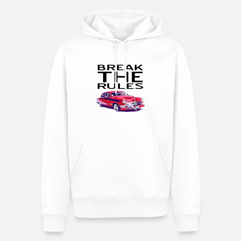 Auto - Männer Premium Bio Hoodie - Weiß