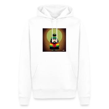 Rastafarian style cartoon - Männer Premium Bio Hoodie - Weiß - Vorne - Nico (187cm)