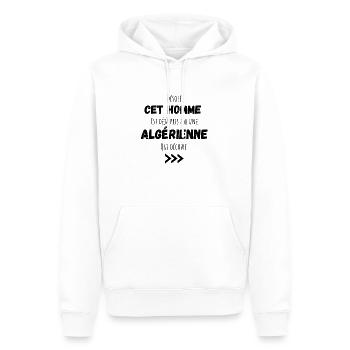 désolé cet homme est déjà pris par une algérienne - Sweat à capuche Premium bio Homme - blanc - Devant - Nico (187cm)
