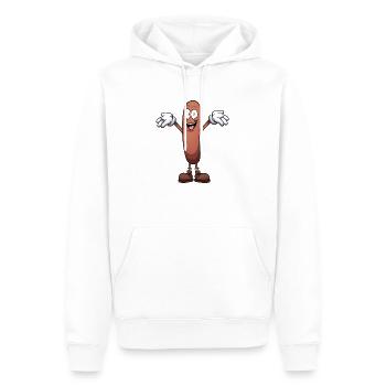 Süße Wurst - Männer Premium Bio Hoodie - Weiß - Vorne - Nico (187cm)