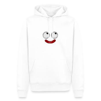 comic Augen - Männer Premium Bio Hoodie - Weiß - Vorne - Nico (187cm)