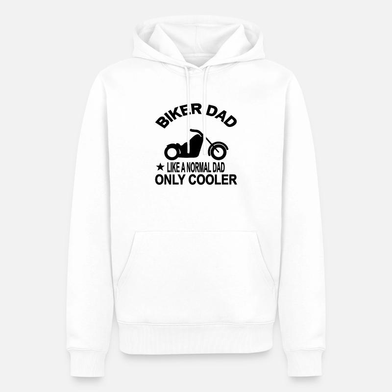 Motorrad - Männer Premium Bio Hoodie - Weiß