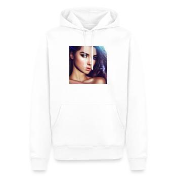 Frau der Fantasie - Männer Premium Bio Hoodie - Weiß - Vorne - Nico (187cm)