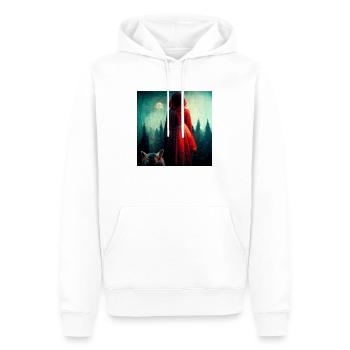 Rotkäppchen • Petit Chaperon Rouge - Sweat à capuche Premium bio Homme - blanc - Devant - Nico (187cm)