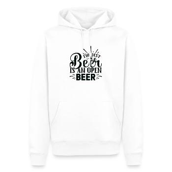 The Best Beer Is An Open Beer - Männer Premium Bio Hoodie - Weiß - Vorne - Nico (187cm)