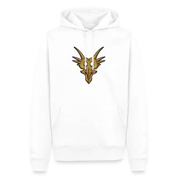 Styracosaurus-Schädel - Männer Premium Bio Hoodie - Weiß - Vorne - Nico (187cm)