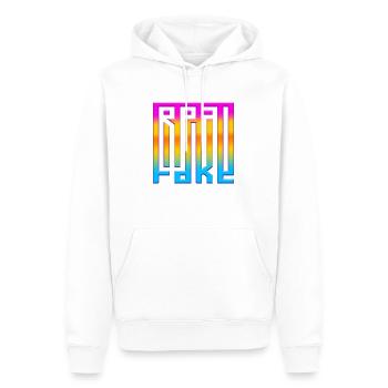 denken falsche positive Gedanken glückliche Meditation - Männer Premium Bio Hoodie - Weiß - Vorne - Nico (187cm)