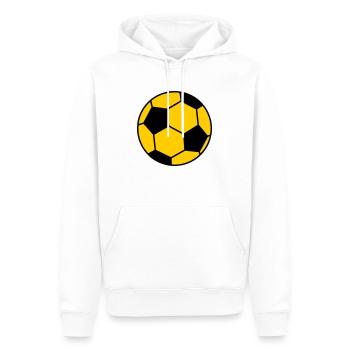 Football Ball - Men’s Premium Organic Hoodie - white - Front - Nico (187cm)