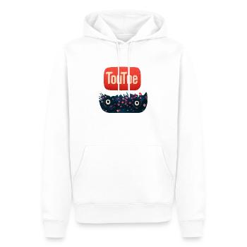 TouToe - Männer Premium Bio Hoodie - Weiß - Vorne - Nico (187cm)