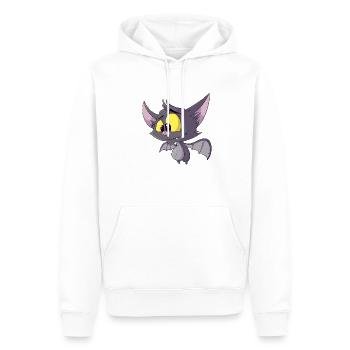 chauve-souris mignonne Halloween - Sweat à capuche Premium bio Homme - blanc - Devant - Nico (187cm)