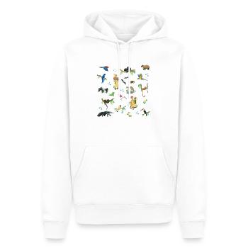 die drei Forscher in Brasilien - Männer Premium Bio Hoodie - Weiß - Vorne - Nico (187cm)