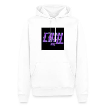 Chill mal - Männer Premium Bio Hoodie - Weiß - Vorne - Nico (187cm)