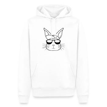 Sunglasses Capy Rabbit Cool - Men’s Premium Organic Hoodie - white - Front - Nico (187cm)