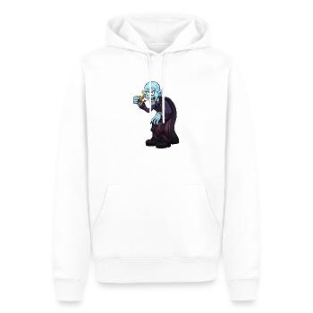Gruseliger Vampir - Männer Premium Bio Hoodie - Weiß - Vorne - Nico (187cm)