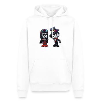 Tag der toten Sugar Skull Kids - Männer Premium Bio Hoodie - Weiß - Vorne - Nico (187cm)