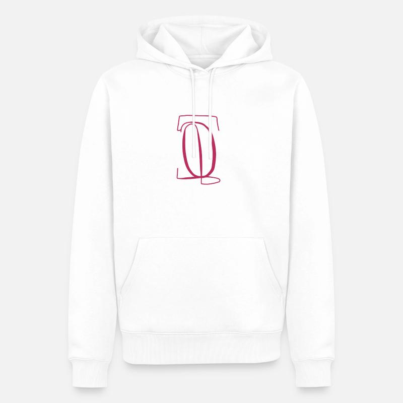 Weinroter S - Männer Premium Bio Hoodie - Weiß