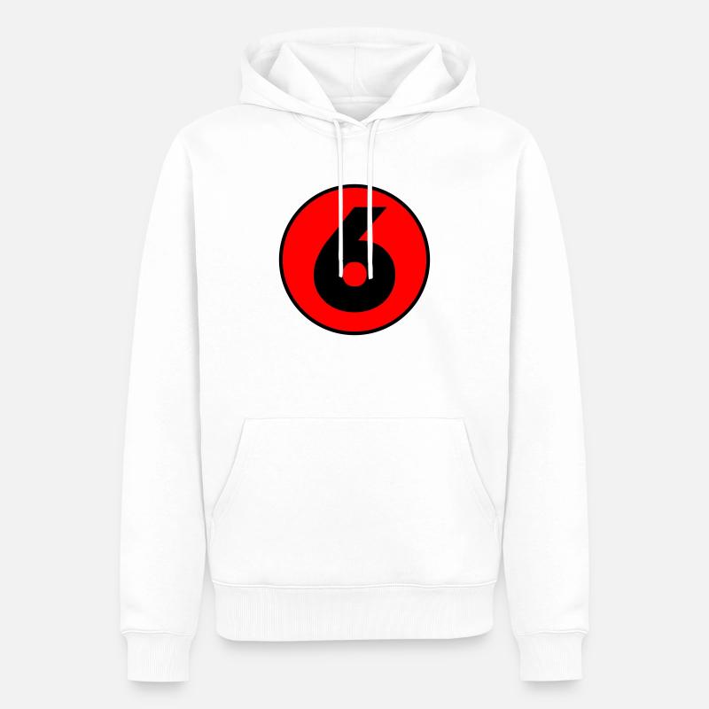 Anniversaire Anniversaire 6 - Sweat à capuche Premium bio Homme - blanc