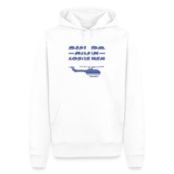 Hubschrauber - Männer Premium Bio Hoodie - Weiß - Vorne - Nico (187cm)