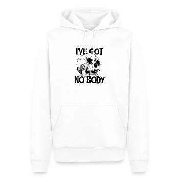 I have nobody/body EnglishHalloween - Men’s Premium Organic Hoodie - white - Front - Nico (187cm)