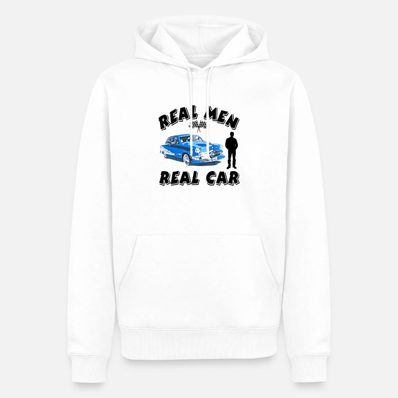 Auto - Männer Premium Bio Hoodie - Weiß