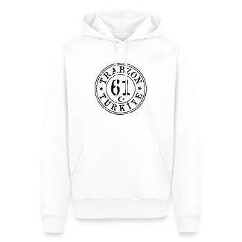 Trabzon 61 Vintage - Männer Premium Bio Hoodie - Weiß - Vorne - Nico (187cm)