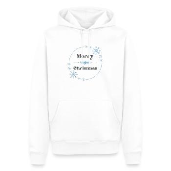 Merry vegan Christmas - Männer Premium Bio Hoodie - Weiß - Vorne - Nico (187cm)