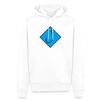 Haken - Männer Premium Bio Hoodie - Weiß - Vorne - Nico (187cm)