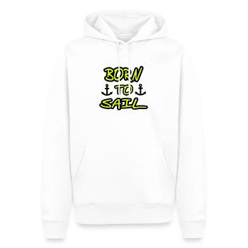 Voile - Sweat à capuche Premium bio Homme - blanc - Devant - Nico (187cm)