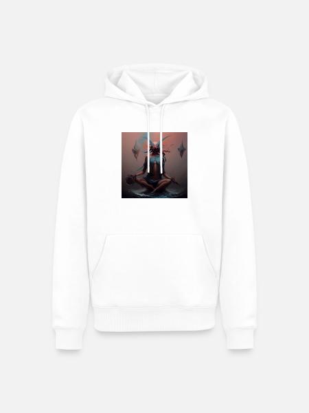 ARTWORK SPIRITUAL _08 - Männer Premium Bio Hoodie - Weiß
