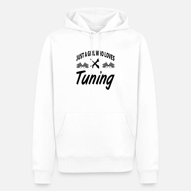 Voiture - Sweat à capuche Premium bio Homme - blanc